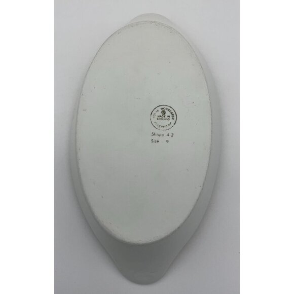 Royal Worcester Evesham Vale Gold Vintage 10 in Au Gratin  Oval Dish Fruit Theme - Picture 5 of 6